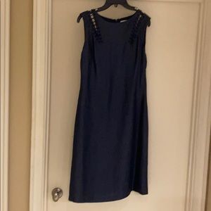 Navy blue sheath dress